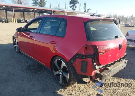2015 Volkswagen Golf Gti 2.0T S 4-Door z USA, uszkodzony, nr VIN 3VW5T7AU9FM030091